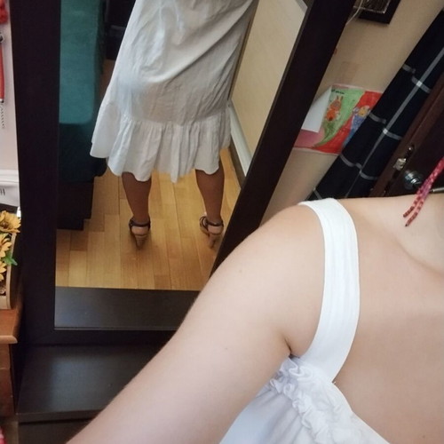 AXA white dress, medium-large size, airy and feminine