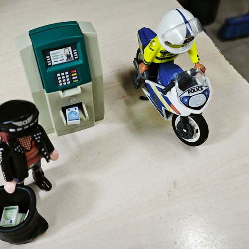 Playmobil City Action ATM Robbery set used