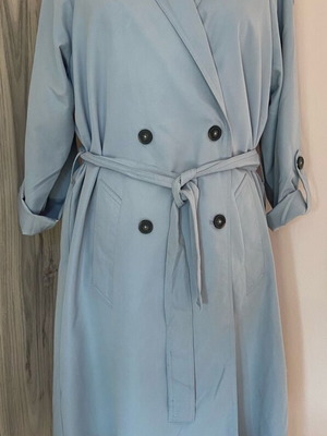 Laura Torelli trench coat blue new without lining