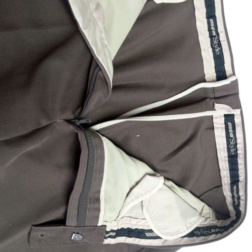 Brown classic line pants medium size used by A-Style