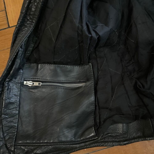 Perfecto vintage leather jacket, medium-large, black