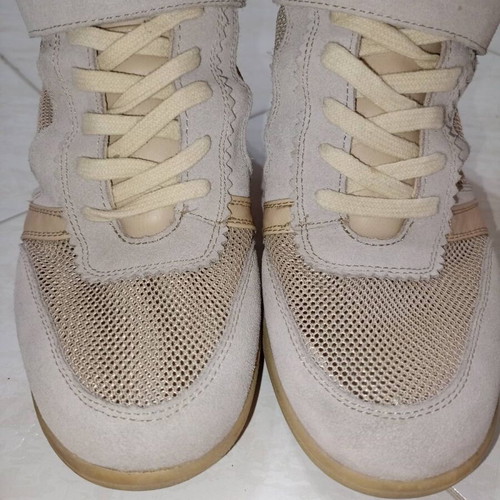 Casual sneakers Bershka No39 used, beige, athletic shoes