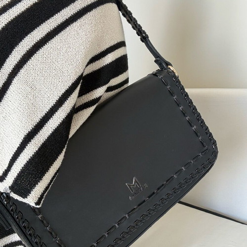 Marella shoulder bag black like new with magnetic clasp