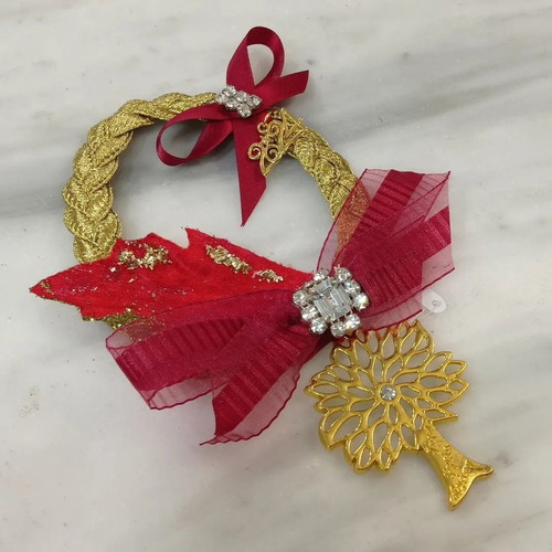 Handmade tree charm new, gold metal