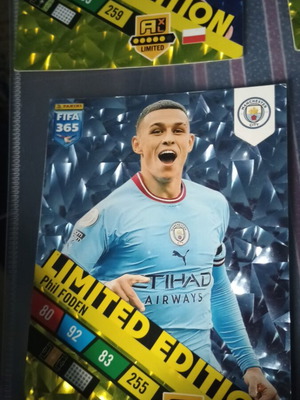 Foden Fifa365 Panini Large Card like new