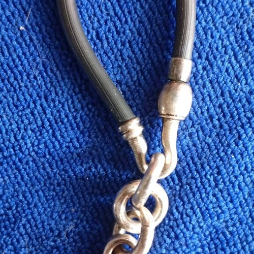 Silver Vilviridis keychain new with nautical theme and rubber