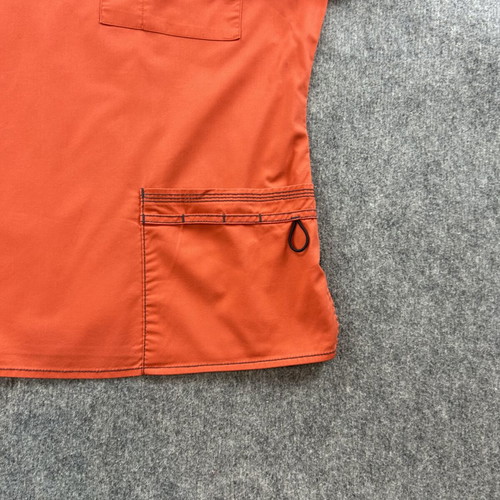 Dickies T-shirt medium used orange medical nurse top with pockets