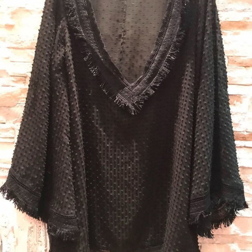 CKontova black mini tunic dress beachwear like new