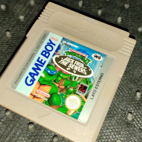 Turtles II Back From The Sewers Game Boy cartridge used