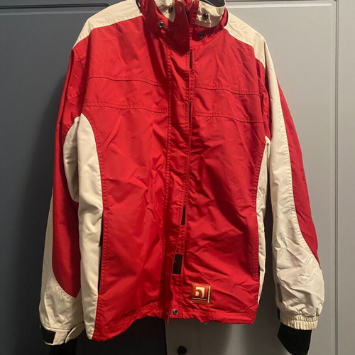 Windbreaker jacket used, red, size M