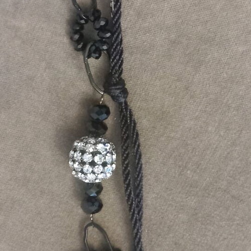 Angelo Barreta handmade necklace like new, black