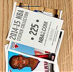  100 x Μονά αυτοκόλλητα χαρτάκια NBA 2014/15 panini πακέτο