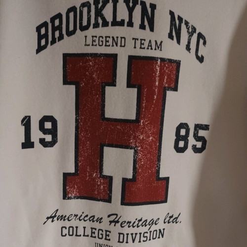 Men's Hoodie sweatshirt size M like new, white, logo print
