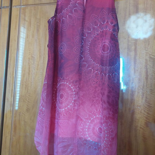 Desigual dress like new, burgundy with inner lining and asymmetric hem