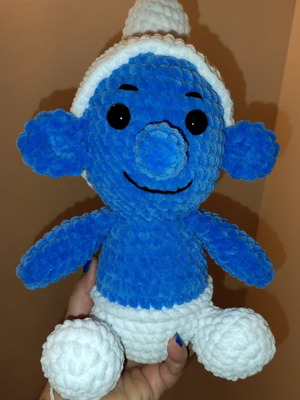 Knitted Smurf