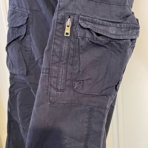 Gap Kids cargo pants lined like new, age 14-16, navy and grey