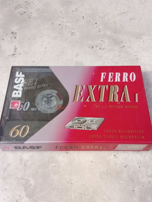 BASF Ferro Extra 1 60 λεπτών κασέτα ήχου καινούργια, δεκαετίας 1990