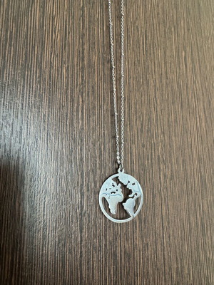Steel necklace new silver color