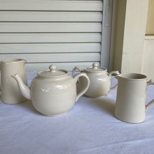 Price Bros tea set used, includes teapot, sugar bowl and two jugs