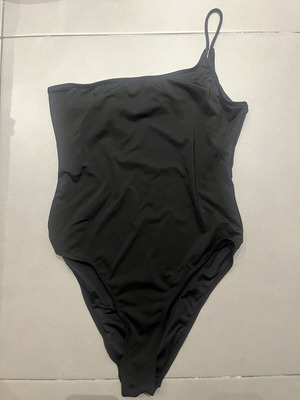 ASOS Black One-Shoulder Swimsuit like new, size M