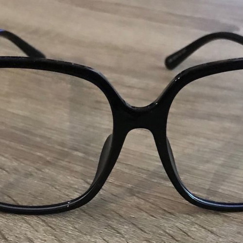 Glasses new, black with anti-blue protection