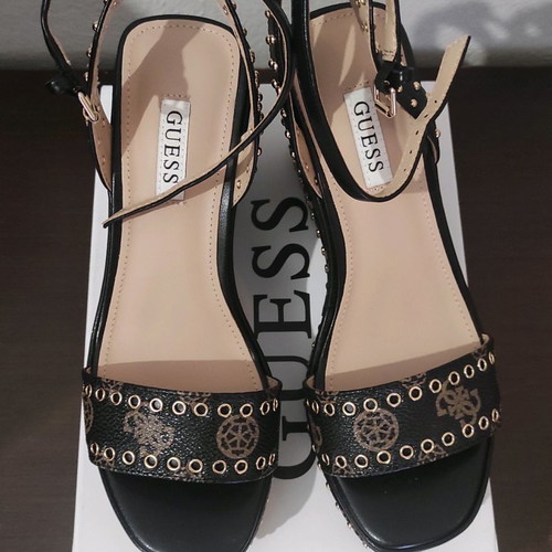 Guess Black Platform Sandals New Size 37