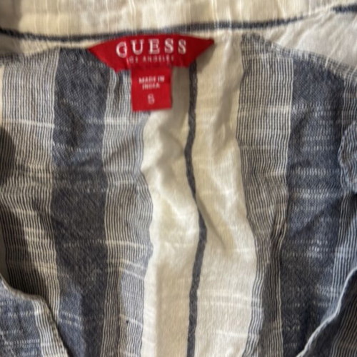 Guess shirt like new, size S, white and blue