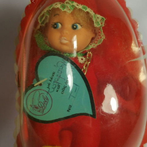 Doly Lucky Plush Doll used, 70s vintage