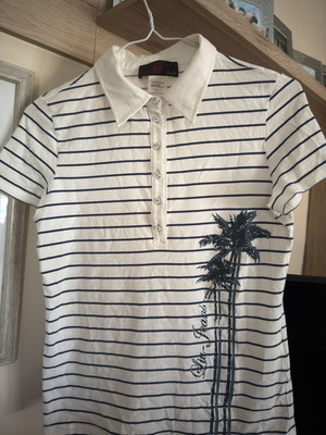 Liu Jo blouse like new, white and blue, size S