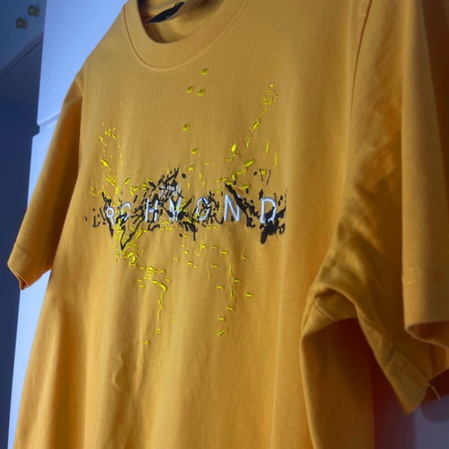 John Richmond T-shirt Large like new, yellow