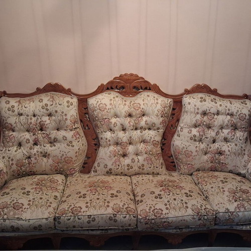 Sofa handmade carved classic Rococo Baroque revival like new