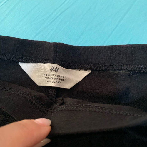 H&M black cycling leggings pack of 3 for 7-8 years like new