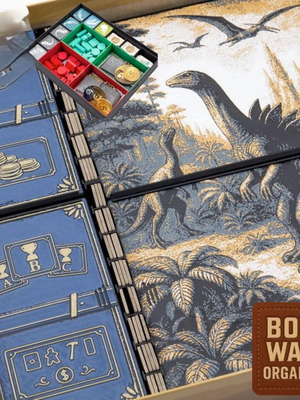 Bone Wars Board Game Organizer 3D Printed for Sleeved Cards