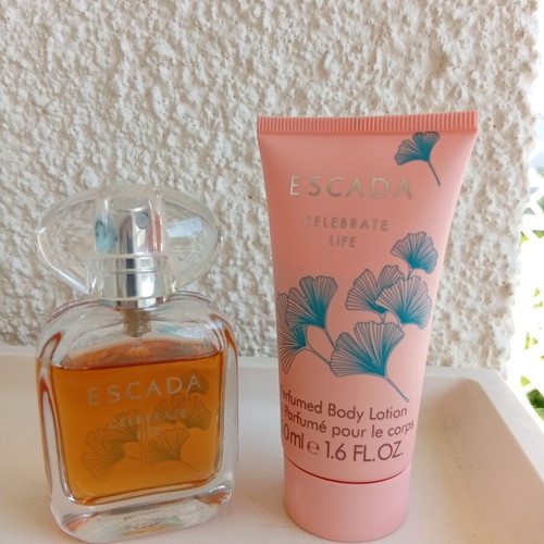 Escada Celebrate Life 30 ml Edp with 50 ml body lotion used