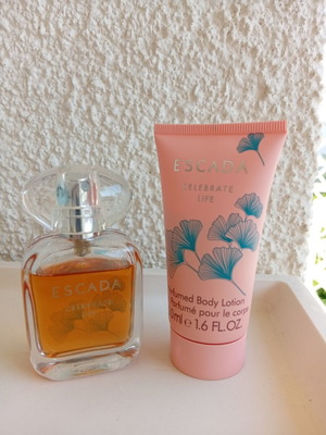 Escada Celebrate Life 30 ml Edp with 50 ml body lotion used