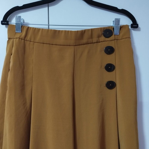 Zara zip-culottes medium size mustard color like new
