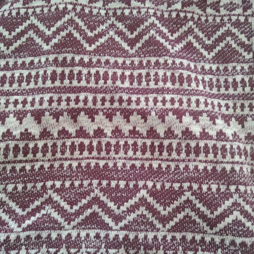 Bershka knitted cardigan like new, burgundy and white with hood