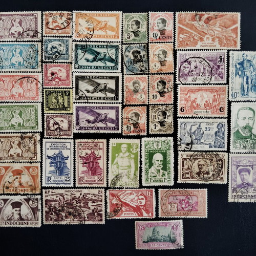 Indochina classic stamps collection