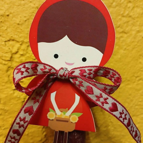 Easter candles new, set of 3 with Red Riding Hood, Mary Poppins, Love