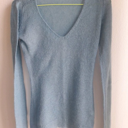 OVS Small thin knitted pullover like new, turquoise