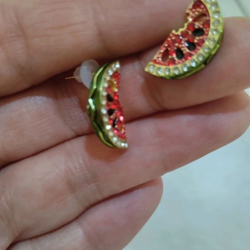 Mango Watermelon Stud Earrings New, Summertime Style