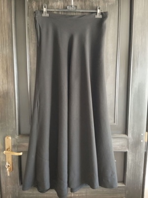 Maxi skirt 60's fabric for suit used, handmade, black, size L