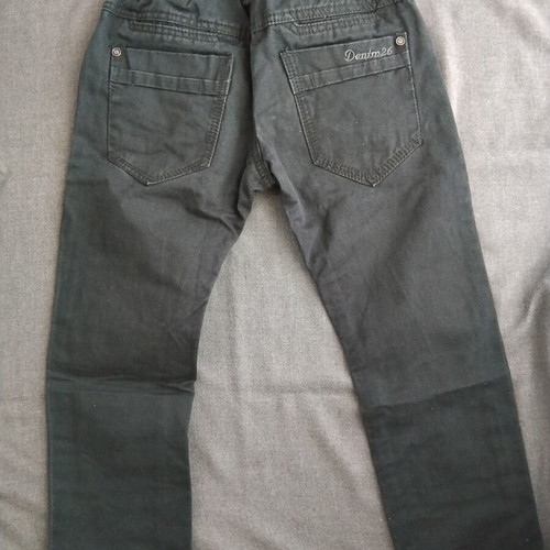 Black denim pants for boys, size 116 cm, age 6