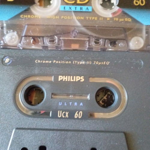 Philips chrome cassettes used, pack of 11, high position