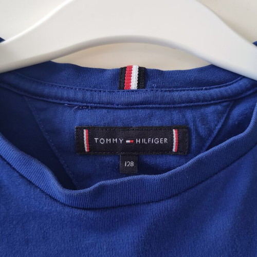 Tommy Hilfiger T-Shirt 128 cm like new, blue, 8 years
