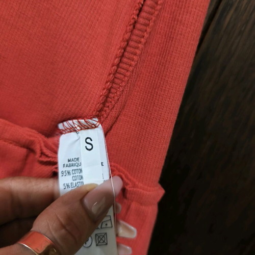 Red tirante blouse new, size S