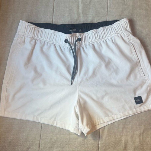 Hollister men's swimwear size S like new, white