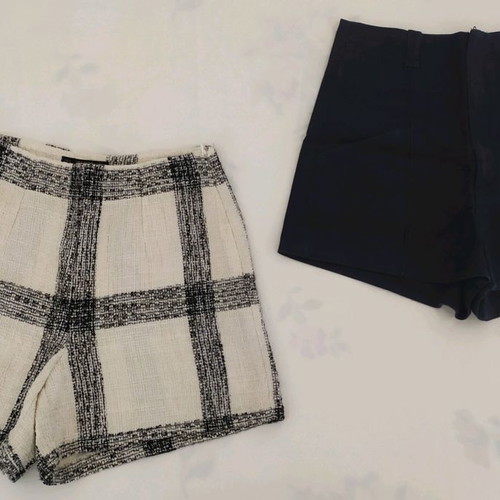 Zara high-waisted shorts, pack of 2, size S