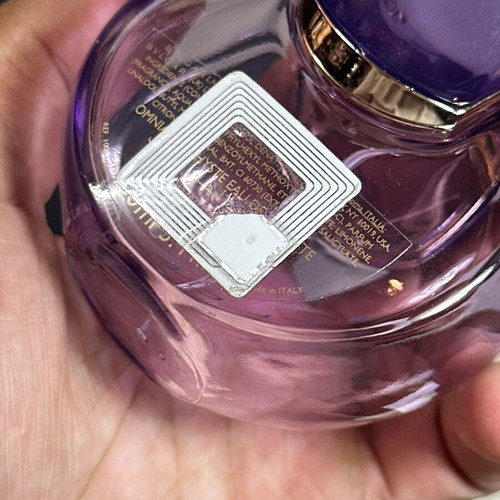 Bvlgari Omnia Amethyste Eau de Toilette bottle used, empty for collection or decoration