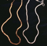 Necklace new, stainless steel, gold and silver colors